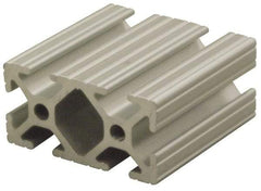 80/20 Inc. - 97 Inches Long x 1 Inch Wide x 2 Inches High, T Slotted Aluminum Extrusion - 0.7914 Square Inches, Clear Anodized Finish - Industrial Tool & Supply