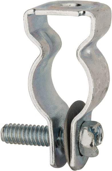 Cooper B-Line - Steel Rigid/EMT Conduit Hanger with Bolt - 1/2" EMT, 1/2" Rigid, 1/4" Rod, Zinc Plated Finish - Industrial Tool & Supply