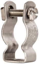 Cooper B-Line - Stainless Steel Rigid/EMT Conduit Hanger with Bolt - 1/2" EMT, 1/2" Rigid, 1/4" Rod - Industrial Tool & Supply