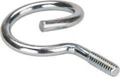 Cooper B-Line - 1-1/4" Pipe, Steel Threaded Bridle Rings - Silver, Zinc Plated, 50 Lb Capacity - Industrial Tool & Supply