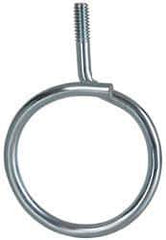 Cooper B-Line - 2" Pipe, Steel Threaded Bridle Rings - Silver, Zinc Plated, 50 Lb Capacity - Industrial Tool & Supply