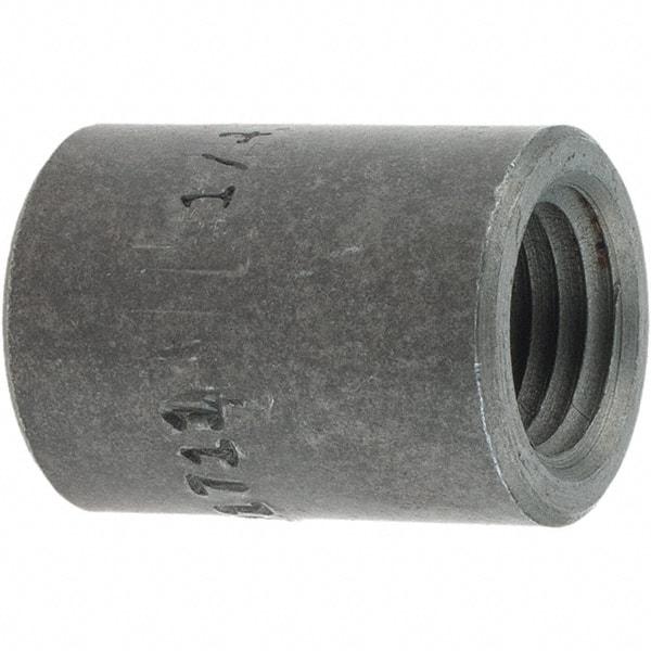Made in USA - Size 1/4", Class 3,000, Forged Carbon Steel Black Pipe End Cap - 3,000 psi, Threaded End Connection - Industrial Tool & Supply