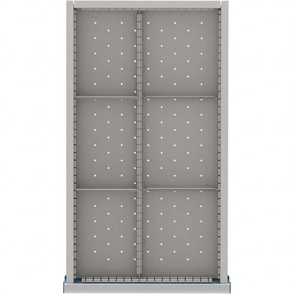 LISTA - 6-Compartment Drawer Divider Layout for 3.15" High Drawers - Industrial Tool & Supply