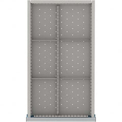 LISTA - 6-Compartment Drawer Divider Layout for 3.15" High Drawers - Industrial Tool & Supply