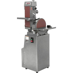 Jet - 48 Inch Long x 6 Inch Wide Belt, 12 Inch Diameter, Horizontal and Vertical Combination Sanding Machine - 2,850 Ft./min Belt Speed, 1-1/2 HP, Three Phase - Industrial Tool & Supply