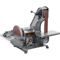 Jet - 42 Inch Long x 2 Inch Wide Belt, 8 Inch Diameter, Horizontal and Vertical Combination Sanding Machine - 3,100 Ft./min Belt Speed, 3/4 HP, Single Phase - Industrial Tool & Supply