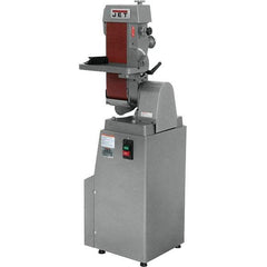 Jet - 48 Inch Long x 6 Inch Wide Horizontal and Vertical Belt Sanding Machine - 2,850 Ft./min Belt Speed, 1-1/2 Hp, Single Phase - Industrial Tool & Supply