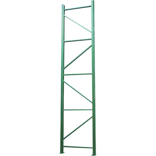 Vestil - 24,000 Lb Capacity Heavy-Duty Framing Upright Pallet Storage Rack - 42" Wide x 120" High x 42" Deep, Green - Industrial Tool & Supply