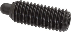 Vlier - 1/2-13, 1-1/4" Thread Length, 1/4" Plunger Projection, Steel Threaded Spring Plunger - 0.247 - 1/4" Max Plunger Diam, 1-1/4" Plunger Length, 6.6 Lb Init End Force, 17.4 Lb Final End Force - Industrial Tool & Supply