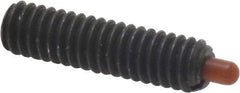 Vlier - 8-32, 5/8" Thread Length, 3/32" Plunger Projection, Steel Threaded Spring Plunger - 0.068 - 0.07" Max Plunger Diam, 5/8" Plunger Length, 0.7 Lb Init End Force, 2.3 Lb Final End Force - Industrial Tool & Supply