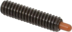 Vlier - 1/4-20, 1" Thread Length, 3/16" Plunger Projection, Steel Threaded Spring Plunger - 0.116 - 0.118" Max Plunger Diam, 1" Plunger Length, 3 Lb Init End Force, 13 Lb Final End Force - Industrial Tool & Supply