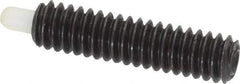 Vlier - 1/4-20, 1" Thread Length, 3/16" Plunger Projection, Steel Threaded Spring Plunger - 0.116 - 0.118" Max Plunger Diam, 1" Plunger Length, 3 Lb Init End Force, 13 Lb Final End Force - Industrial Tool & Supply