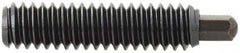 Vlier - 1-8, 2-13/32" Thread Length, 1/2" Plunger Projection, Steel Threaded Spring Plunger - 1/2 (Hex)" Max Plunger Diam, 2-13/32" Plunger Length, 16 Lb Init End Force, 68 Lb Final End Force, 1/2" Hex - Industrial Tool & Supply