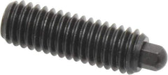 Vlier - 3/8-16, 1-1/8" Thread Length, 3/16" Plunger Projection, Steel Threaded Spring Plunger - 3/16 (Hex)" Max Plunger Diam, 1-1/8" Plunger Length, 2.8 Lb Init End Force, 7.2 Lb Final End Force, 3/16" Hex - Industrial Tool & Supply
