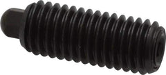 Vlier - 1/2-13, 1-1/4" Thread Length, 1/4" Plunger Projection, Steel Threaded Spring Plunger - 1/4 (Hex)" Max Plunger Diam, 1-1/4" Plunger Length, 6.6 Lb Init End Force, 17.4 Lb Final End Force, 1/4" Hex - Industrial Tool & Supply