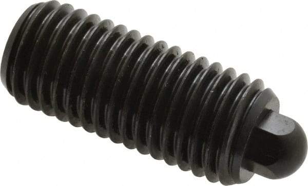 Vlier - 3/4-10, 1-3/4" Thread Length, 5/16" Plunger Projection, Steel Threaded Spring Plunger - 3/8 (Hex)" Max Plunger Diam, 1-3/4" Plunger Length, 6.7 Lb Init End Force, 37.3 Lb Final End Force, 3/8" Hex - Industrial Tool & Supply