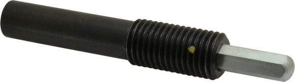 Vlier - 1-8, 2" Thread Length, 1-1/2" Plunger Projection, Steel Threaded Spring Plunger - 0.5000 (Hex)" Max Plunger Diam, Long, 7" Plunger Length, 4 Lb Init End Force, 31 Lb Final End Force, 0.5" Hex - Industrial Tool & Supply
