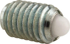 Vlier - 1/2-13, 3/4" Thread Length, 0.151" Plunger Projection, Steel Threaded Spring Plunger - 1/4" Max Plunger Diam, 0.75" Plunger Length, 5 Lb Init End Force, 28 Lb Final End Force - Industrial Tool & Supply