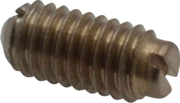 Vlier - 8-36, 0.094" Ball Diam, 0.344" Body Length, 0.025" Max Ball Reach, Threaded Ball Plunger - Stainless Steel Body, Stainless Steel Ball, 0.5 Lb Initial End Force, 1.25 Lb Final End Force, Locking Element - Industrial Tool & Supply