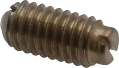 Vlier - 8-36, 0.094" Ball Diam, 0.344" Body Length, 0.025" Max Ball Reach, Threaded Ball Plunger - Stainless Steel Body, Stainless Steel Ball, 0.5 Lb Initial End Force, 1.25 Lb Final End Force, Locking Element - Industrial Tool & Supply