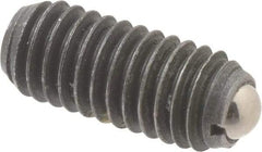 Vlier - M6x1.0, 3.5mm Ball Diam, 14mm Body Length, 1mm Max Ball Reach, Threaded Ball Plunger - Steel Body, Steel Ball, 2.02 Lb Initial End Force, 2.92 Lb Final End Force, Locking Element - Industrial Tool & Supply