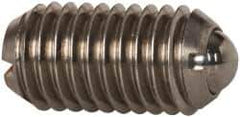Vlier - M10x1.5, 6mm Ball Diam, 19mm Body Length, 2mm Max Ball Reach, Threaded Ball Plunger - Stainless Steel Body, Stainless Steel Ball, 13.49 Lb Initial End Force, 20.23 Lb Final End Force - Industrial Tool & Supply