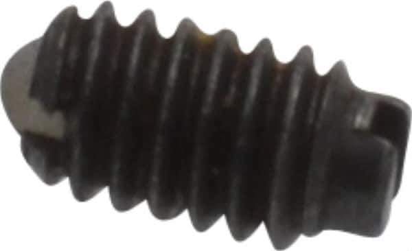 Vlier - 4-48, 0.062" Ball Diam, 0.187" Body Length, 0.02" Max Ball Reach, Threaded Ball Plunger - Steel Body, Nylon Ball, 0.13 Lb Initial End Force, 0.5 Lb Final End Force, Locking Element - Industrial Tool & Supply