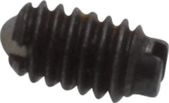 Vlier - 4-48, 0.062" Ball Diam, 0.187" Body Length, 0.02" Max Ball Reach, Threaded Ball Plunger - Steel Body, Nylon Ball, 0.13 Lb Initial End Force, 0.5 Lb Final End Force, Locking Element - Industrial Tool & Supply