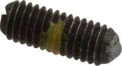 Vlier - 10-32, 0.094" Ball Diam, 0.513" Body Length, 0.025" Max Ball Reach, Threaded Ball Plunger - Steel Body, Nylon Ball, 1.5 Lb Initial End Force, 3 Lb Final End Force, Locking Element - Industrial Tool & Supply