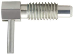 Gibraltar - 1/4-20, 1/2" Thread Length, 0.16" Plunger Diam, 0.12 Lb Init to 0.5 Lb Final End Force, Steel Locking L Handle Plunger - 3/4" Body Length, 1/2" Length Under Head, Locking Element, 0.2" Plunger Projection - Industrial Tool & Supply