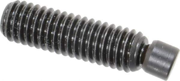 Vlier - 3/8-16, 1-1/2" OAL, Alloy Steel, Swivel Pad - Black Oxide Finish, 0.293" Pad Diam, 1-1/4" Thread Length, 7.5° Swivel Angle, 3/16" Hex Key - Industrial Tool & Supply