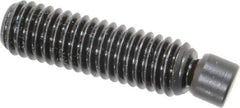 Vlier - 3/8-16, 1-1/2" OAL, Alloy Steel, Swivel Pad - Black Oxide Finish, 0.293" Pad Diam, 1-1/4" Thread Length, 7.5° Swivel Angle, 3/16" Hex Key - Industrial Tool & Supply