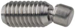 Gibraltar - 1/4-20, 1-1/2" OAL, Stainless Steel, Swivel Pad - Black Oxide Finish, 0.185" Pad Diam, 1-11/32" Thread Length, 7.5° Swivel Angle, 1/8" Hex Key - Industrial Tool & Supply