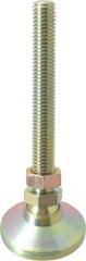 Vlier - 1/2-13 Bolt Thread, Studded Pivotal Stud Mount Leveling Pad & Mount - 5,000 Max Lb Capacity, 1-7/8" Base Diam - Industrial Tool & Supply