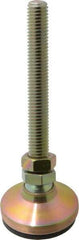 Vlier - 1/2-13 Bolt Thread, Studded Pivotal Stud Mount Leveling Pad & Mount - 3,450 Max Lb Capacity, 1-7/8" Base Diam - Industrial Tool & Supply