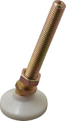 Vlier - 1/2-13 Bolt Thread, Studded Pivotal Stud Mount Leveling Pad & Mount - 700 Max Lb Capacity, 1-7/8" Base Diam - Industrial Tool & Supply