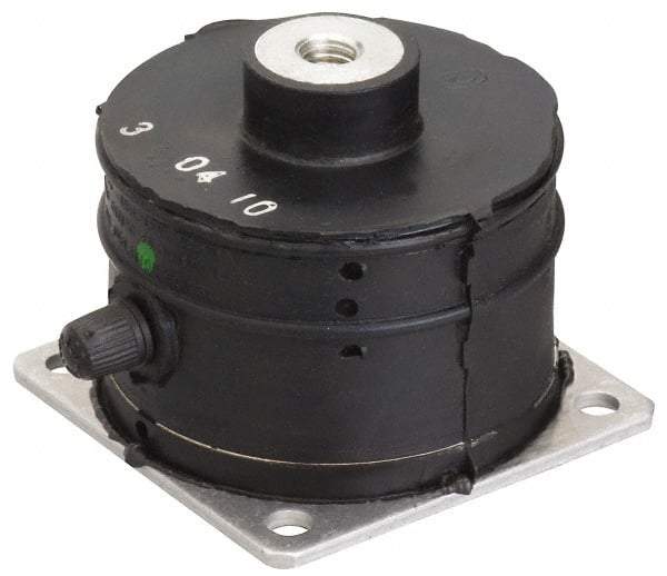 Barrymount - 1-14 Bolt Thread, 18-1/2" Wide Stud Mount Leveling Pad & Mount - 9,600 Max Lb Capacity, 18.44" Base Diam - Industrial Tool & Supply