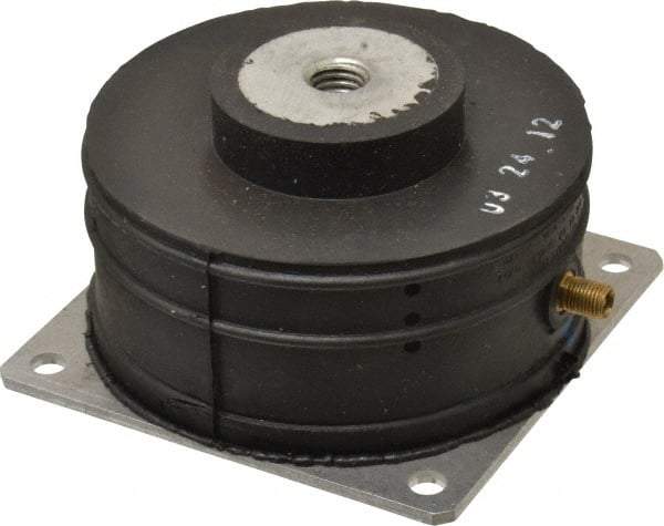 Barrymount - 1/2-13 Bolt Thread, 4.19" Wide Stud Mount Leveling Pad & Mount - 300 Max Lb Capacity, 4.14" Base Diam - Industrial Tool & Supply