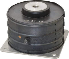 Barrymount - 1/2-13 Bolt Thread, 5.13" Wide Stud Mount Leveling Pad & Mount - 600 Max Lb Capacity, 5" Base Diam - Industrial Tool & Supply