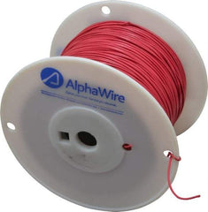 Alpha Wire - 20 AWG, 10 Strand, 305 m OAL, Tinned Copper Hook Up Wire - Red PVC Jacket, 0.069" Diam - Industrial Tool & Supply