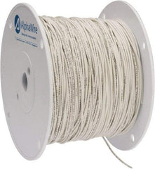 Alpha Wire - 18 AWG, 16 Strand, 305 m OAL, Tinned Copper Hook Up Wire - White PVC Jacket, 0.079" Diam - Industrial Tool & Supply