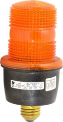 Federal Signal Corp - 120 VAC, 4X NEMA Rated, Strobe Tube, Amber, Low Profile Mini Strobe Light - 65 to 95 Flashes per min, 3-1/8 Inch Diameter, 6.1 Inch High, IP66 Ingress Rating, Screw Mount - Industrial Tool & Supply