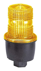 Federal Signal Corp - 12 to 48 VDC, 4X NEMA Rated, Strobe Tube, Green, Low Profile Mini Strobe Light - 65 to 95 Flashes per min, 1/2 Inch Pipe, 3-1/8 Inch Diameter, 5.7 Inch High, IP66 Ingress Rating, Pipe Mount - Industrial Tool & Supply