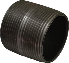 B&K Mueller - Schedule 40, 2-1/2" Diam x 2-1/2" Long Steel Black Pipe Nipple - Threaded - Industrial Tool & Supply