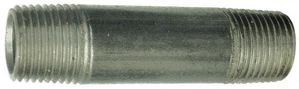 B&K Mueller - Schedule 40, 1-1/4 x 60" Galvanized Pipe Nipple - Threaded Steel - Industrial Tool & Supply