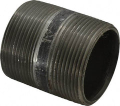 B&K Mueller - Schedule 40, 2-1/2" Diam x 3" Long Steel Black Pipe Nipple - Threaded - Industrial Tool & Supply
