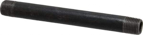 B&K Mueller - Schedule 40, 1/8" Diam x 3-1/2" Long Steel Black Pipe Nipple - Threaded - Industrial Tool & Supply
