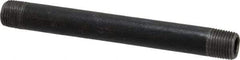 B&K Mueller - Schedule 40, 1/8" Diam x 3-1/2" Long Steel Black Pipe Nipple - Threaded - Industrial Tool & Supply