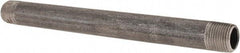 B&K Mueller - Schedule 40, 3/8" Diam x 7" Long Steel Black Pipe Nipple - Threaded - Industrial Tool & Supply