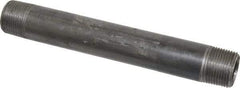 B&K Mueller - Schedule 40, 3/4" Diam x 7" Long Steel Black Pipe Nipple - Threaded - Industrial Tool & Supply